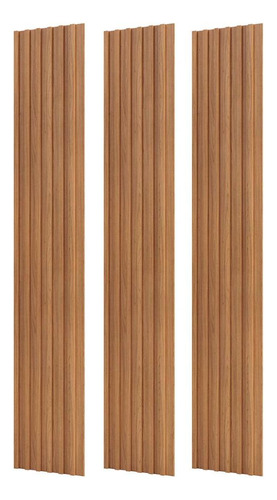 Painel Ripado 3d Em 100% Mdf 134x183cm Freijó Pradel