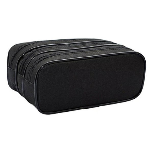 Encontraproduto.com.br - Estojo Triplo Liso Preto