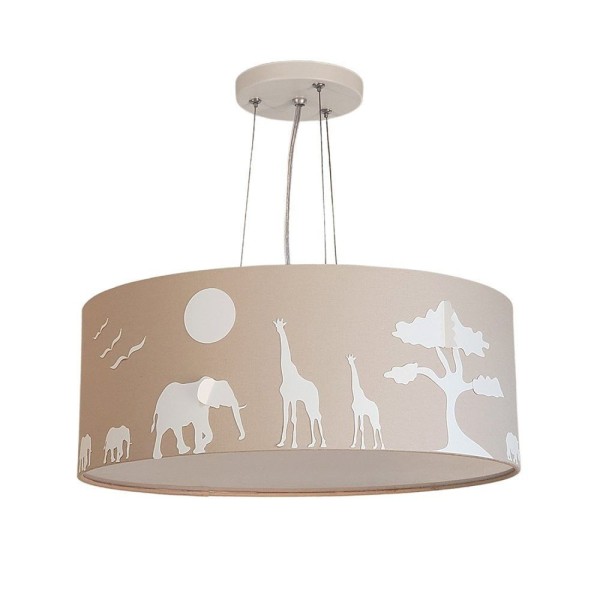Encontraproduto.com.br - Pendente De Teto Led 50x15cm Savana 5856 Tom Luz Iluminação Caqui