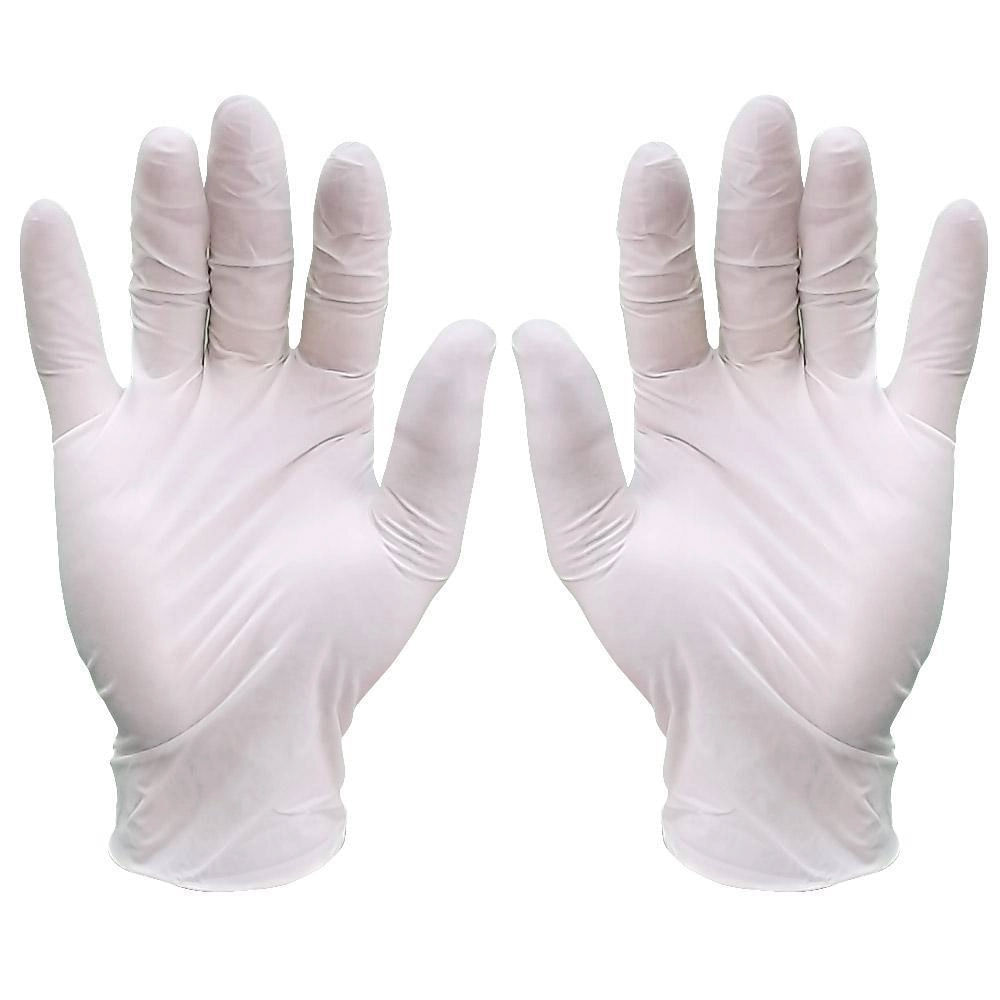 Encontraproduto.com.br - Luvas descartáveis Talge cor natural tamanho  P de látex com pó x 100 unidades 