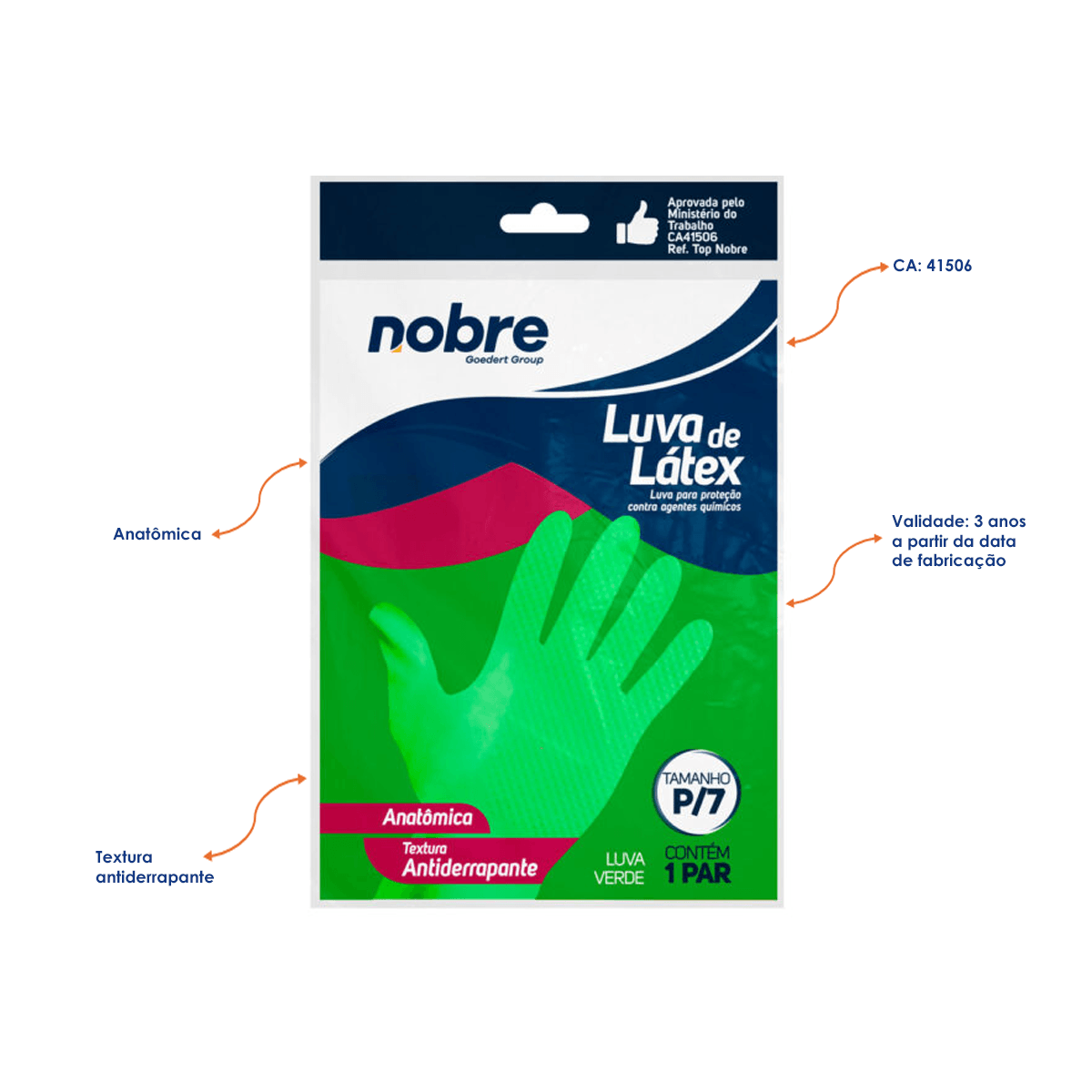 Encontraproduto.com.br - LUVA LATEX NOBRE TAM P