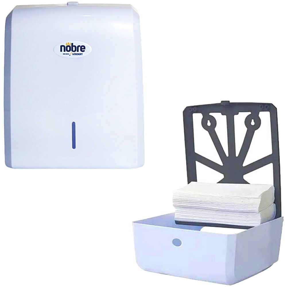Encontraproduto.com.br - Dispenser Para Papel Toalha New Classic Nobre - Branco
