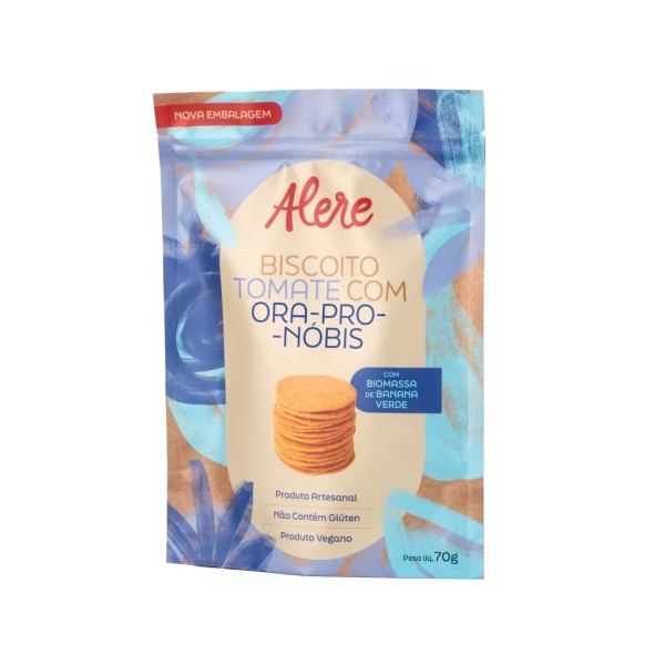 Biscoito Tomate E Ora-Pro-Nóbis Alere Gourmet 70 G
