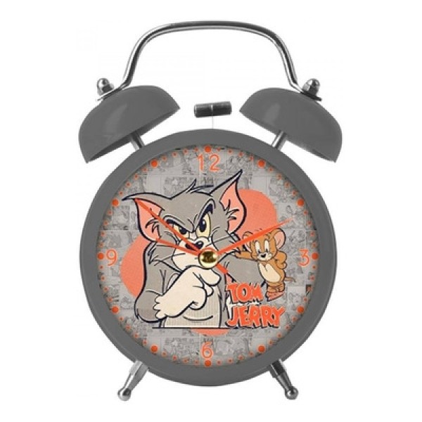 Encontraproduto.com.br - RELÓGIO MESA DESPERTADOR HB TOM AND JERRY MAD CAT W MOUSE