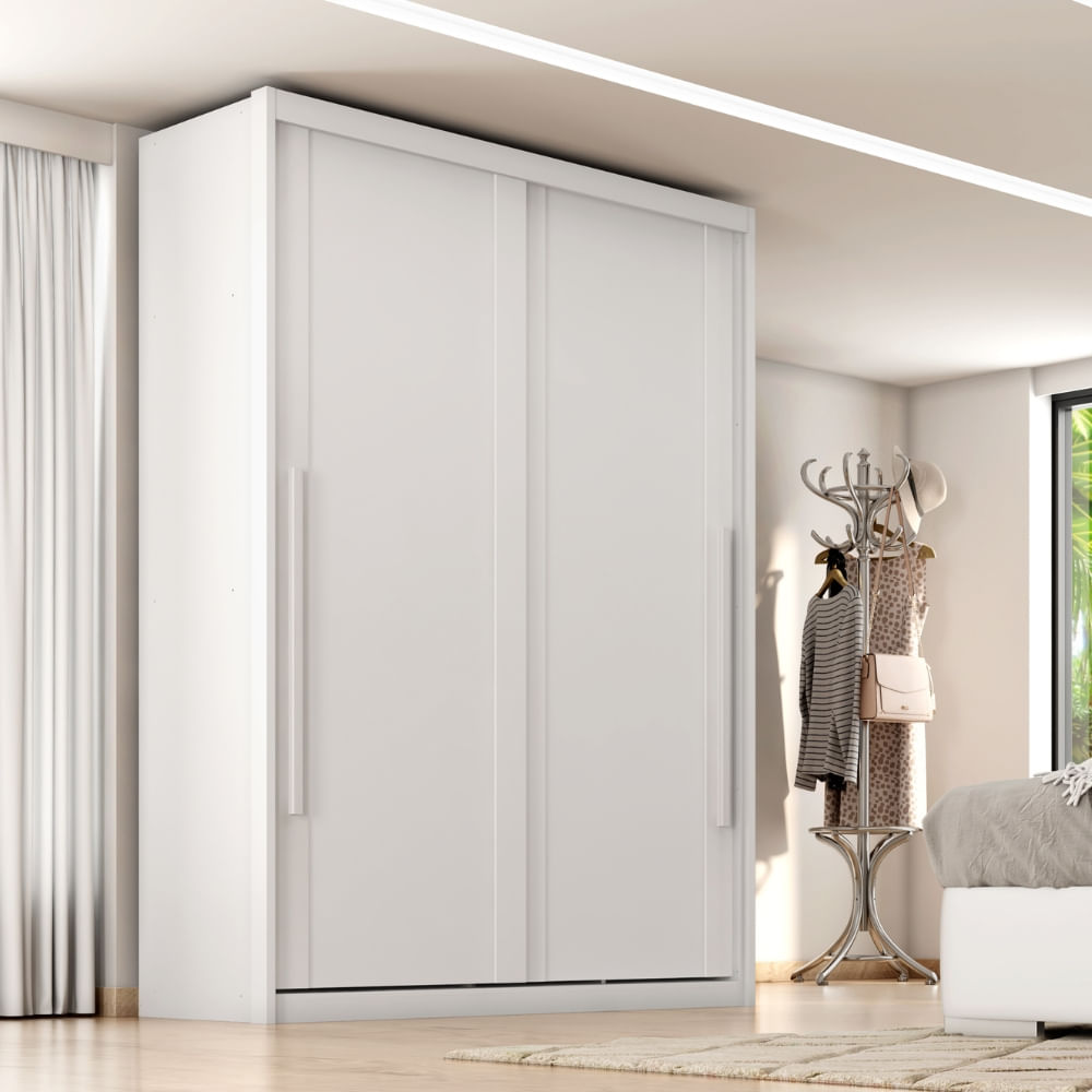 Guarda Roupa Solteiro 2 Portas de Correr em MDF Splendido Zanzini