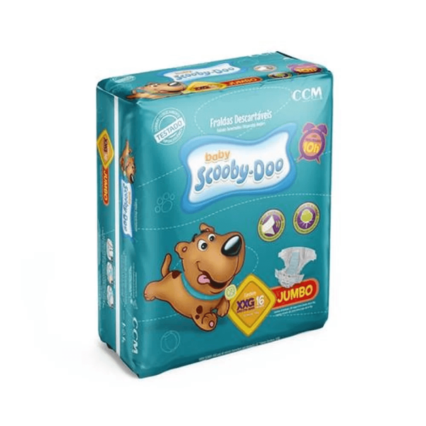 Encontraproduto.com.br - Fralda Baby Scooby-Doo Jumbo XXG com 16 unidades