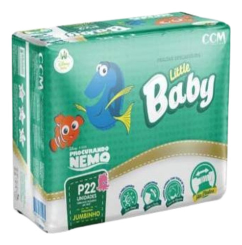 Fralda descartável Little baby jumbinho tamanho XG 12 unidades