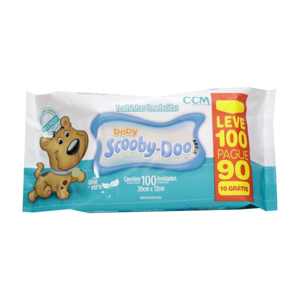 Encontraproduto.com.br - Toalha Umedecida Scooby Doo Leve 100 Pague 80 Unidades