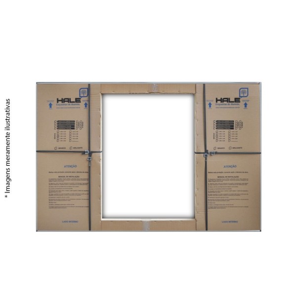 Encontraproduto.com.br - Veneziana 6 Folhas de Correr S/Grade 1.00 X 1.20 Aluminio Brilhante Linha Modular - Hale