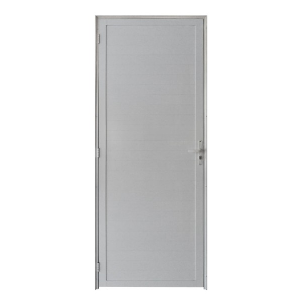 Porta Lambril C/ Fechadura Alumínio Branco 2.10 x 0.80 Lado Esquerdo - Hale