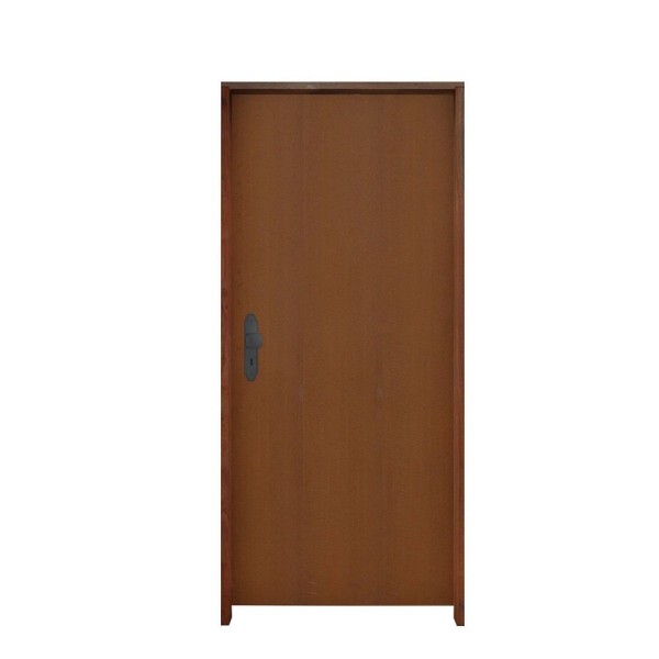 Encontraproduto.com.br - Kit Porta De Madeira 210X72Cm Batente 11Cm Fechadura Bola Interna Imbuia