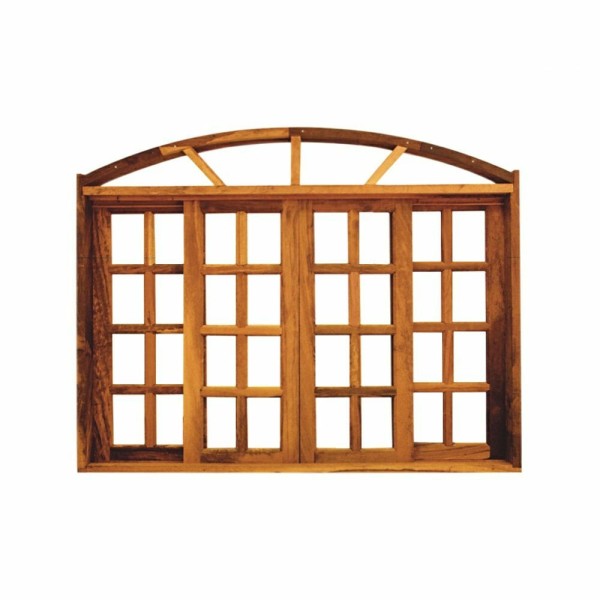 Encontraproduto.com.br - Vitro de Correr 4 Folhas Padrão Imbuia Arco 1.80 x 1.20- Hale