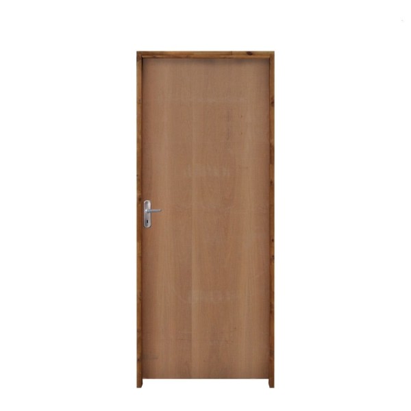 Encontraproduto.com.br - Kit Porta Lisa de Madeira Padrão Imbuia 72 X 2.10 Batente Ecológico 11cm Fechadura Comum Lado Esquerdo - Hale