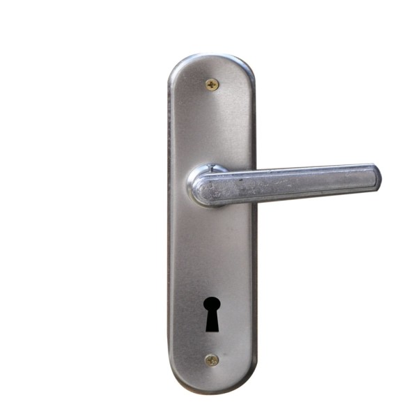 Encontraproduto.com.br - Kit Porta Lisa de Madeira Padrão Imbuia 72 X 2.10 Batente Ecológico 11cm Fechadura Comum Lado Esquerdo - Hale