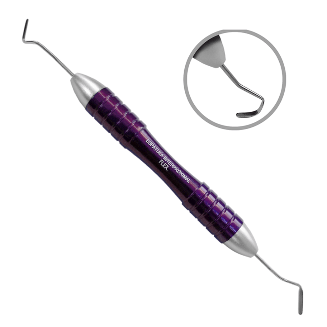 Encontraproduto.com.br - Espátula Resina Interproximal Flexível Colors - Steel Max
