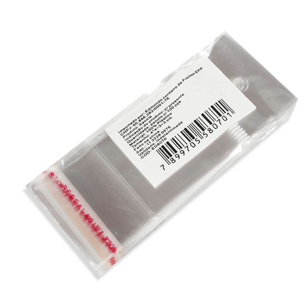 Encontraproduto.com.br - Saco Plastico Adesivado Com Solapa 4x4 Pct 100 un