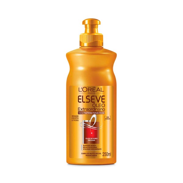 Creme para Pentear Óleo Extraordinário Nutrição Intensa Elseve Frasco 250ML