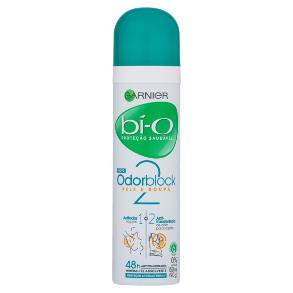 Encontraproduto.com.br - Garnier Bío Desodorante Aerosol Feminino 150mL - Odorblock