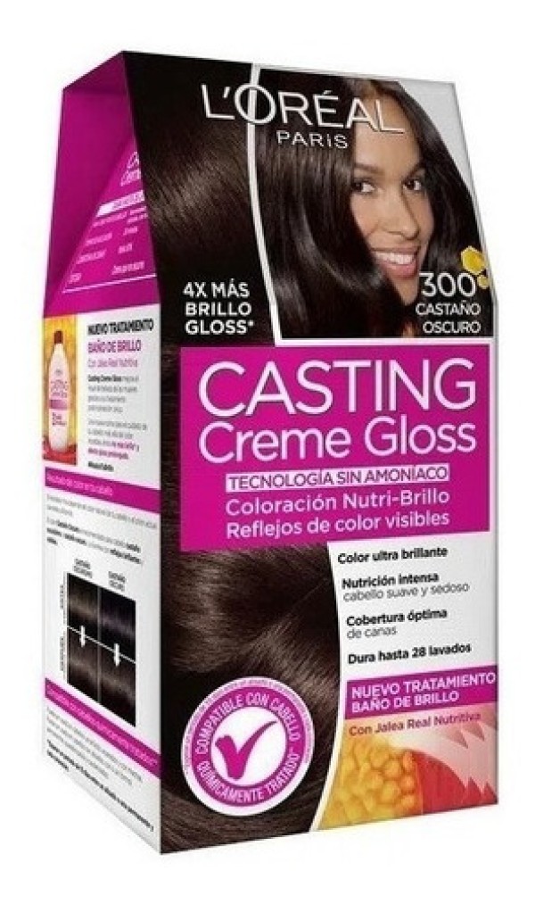 Tinta de Cabelo Casting Creme Gloss de L’Oréal Paris 670 Chocolate com Pimenta 246g