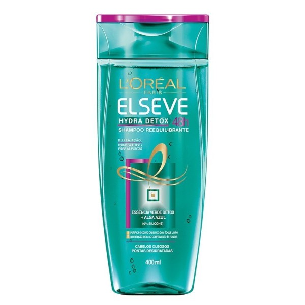 Encontraproduto.com.br - Shampoo Reequilibrante Hydra Detox 48h Elseve L’Oréal Paris 400ml