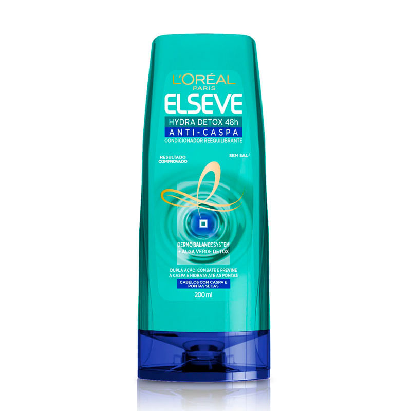 Encontraproduto.com.br - Condicionador Anticaspa L´oréal Paris Elseve Hydra-Detox Frasco 200ml