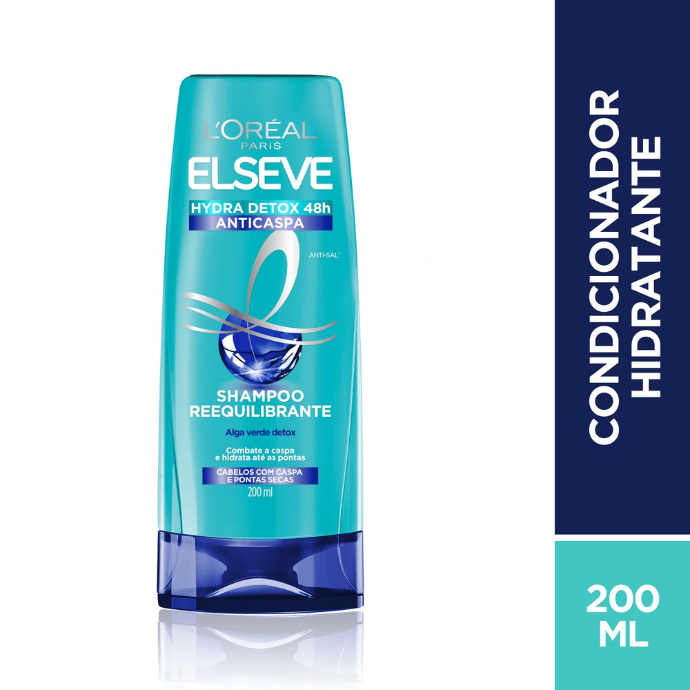 Encontraproduto.com.br - Condicionador Anticaspa L´oréal Paris Elseve Hydra-Detox Frasco 200ml