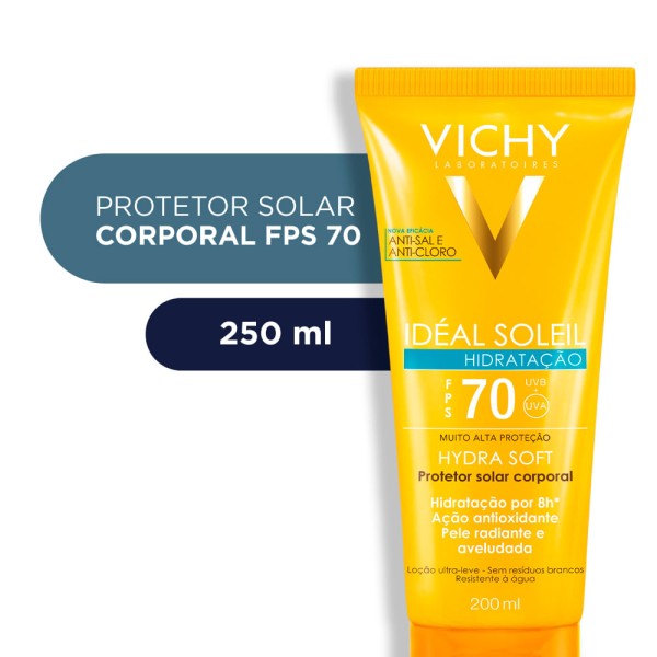 Encontraproduto.com.br - Protetor Solar Vichy Idéal Soleil Hydrasoft Fps70 200ml