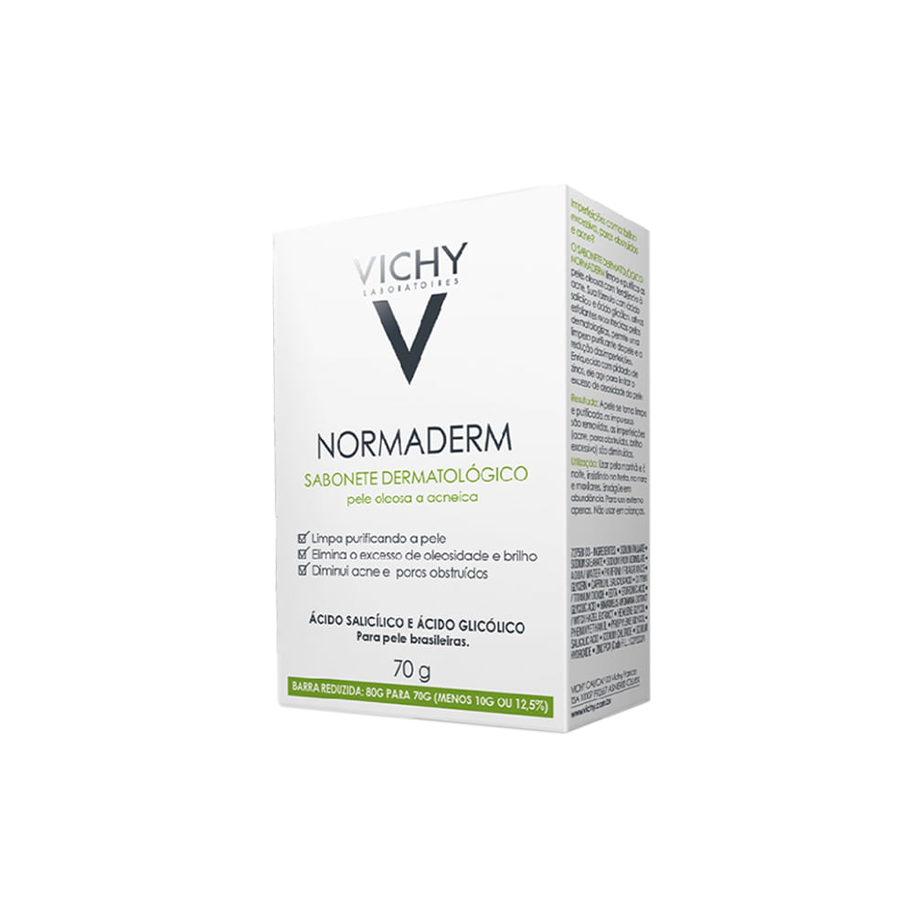 Encontraproduto.com.br - Sabonete Vichy Normaderm Facial Em Barra 70g