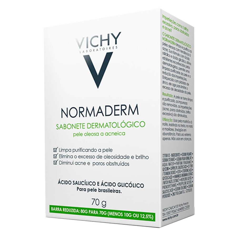 Encontraproduto.com.br - Sabonete Vichy Normaderm Facial Em Barra 70g