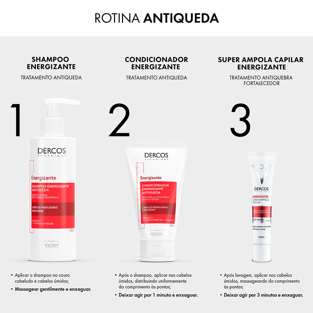 Encontraproduto.com.br - Vichy Dercos Ampola Energizante 40ml