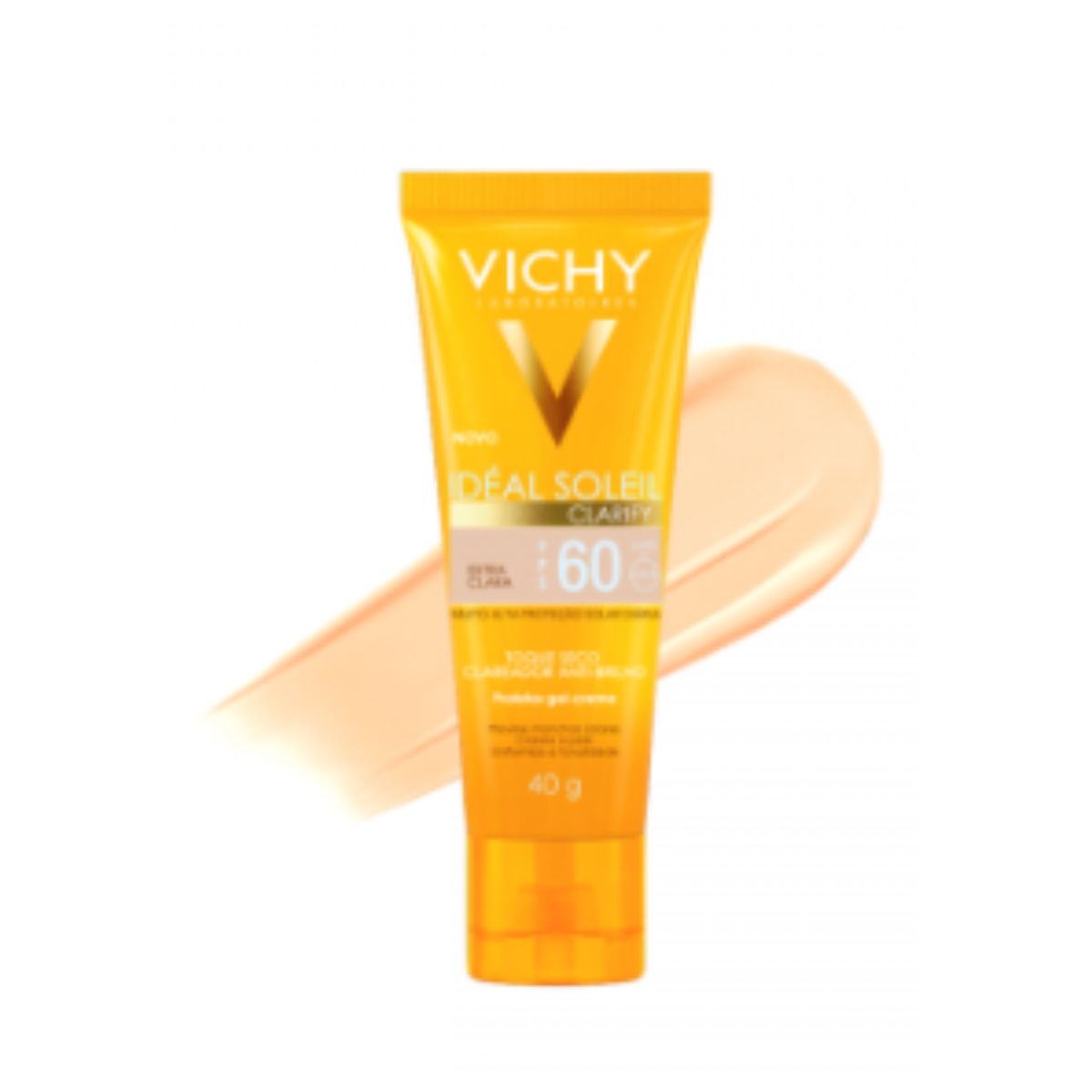 Protetor Solar Vichy Idéal Soleil Clarify Cor Extra Clara Fps 60 40g