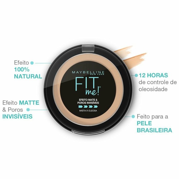 Encontraproduto.com.br - Pó Compacto Maybelline Fit Me! N03 Médio Claro Neutro 10g