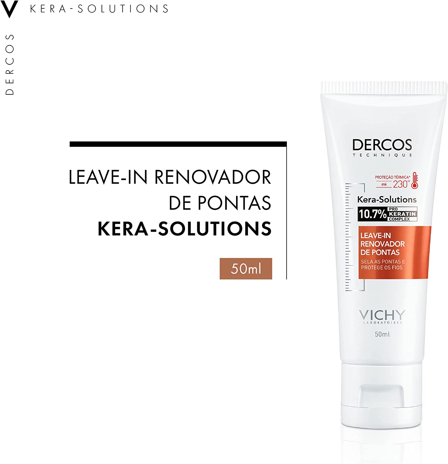 Encontraproduto.com.br - Vichy Dercos Leave In 50ml Kera Solutions