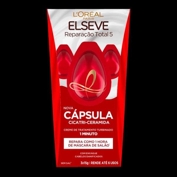 Encontraproduto.com.br - Creme TratamentoElséve Reparação Total 5 c/3 Cápsulas de 15g