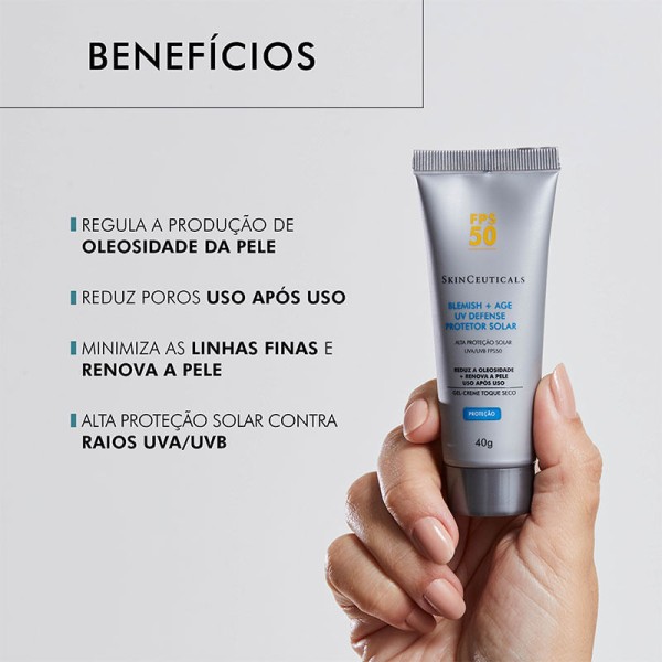 Encontraproduto.com.br - Protetor Solar SkinCeuticals Sérum Blemish Age UV Defense 40g
