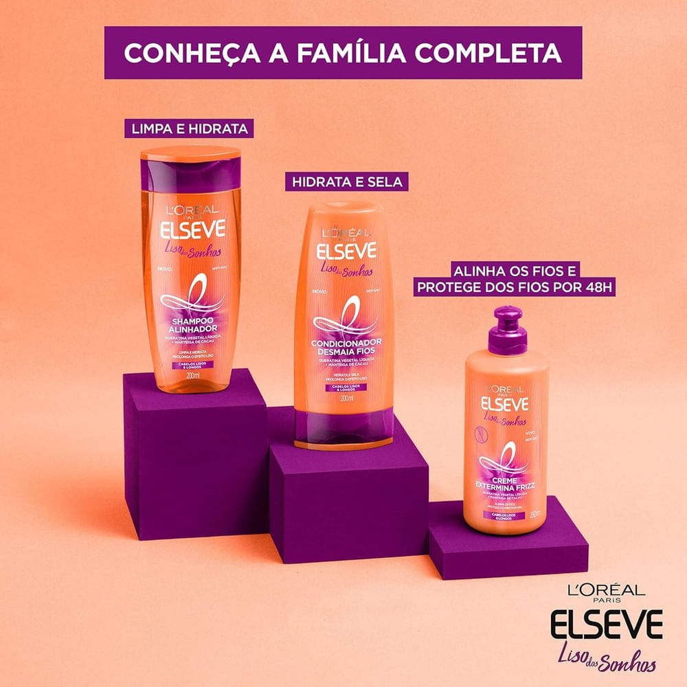 Encontraproduto.com.br - SHAMPOO ELSEVE LISO DOS SONHOS 200ML