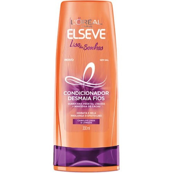 Encontraproduto.com.br - Shampoo Elseve LOréal Alinhador Liso dos Sonhos Para Cabelos Lisos e Longos 400ml