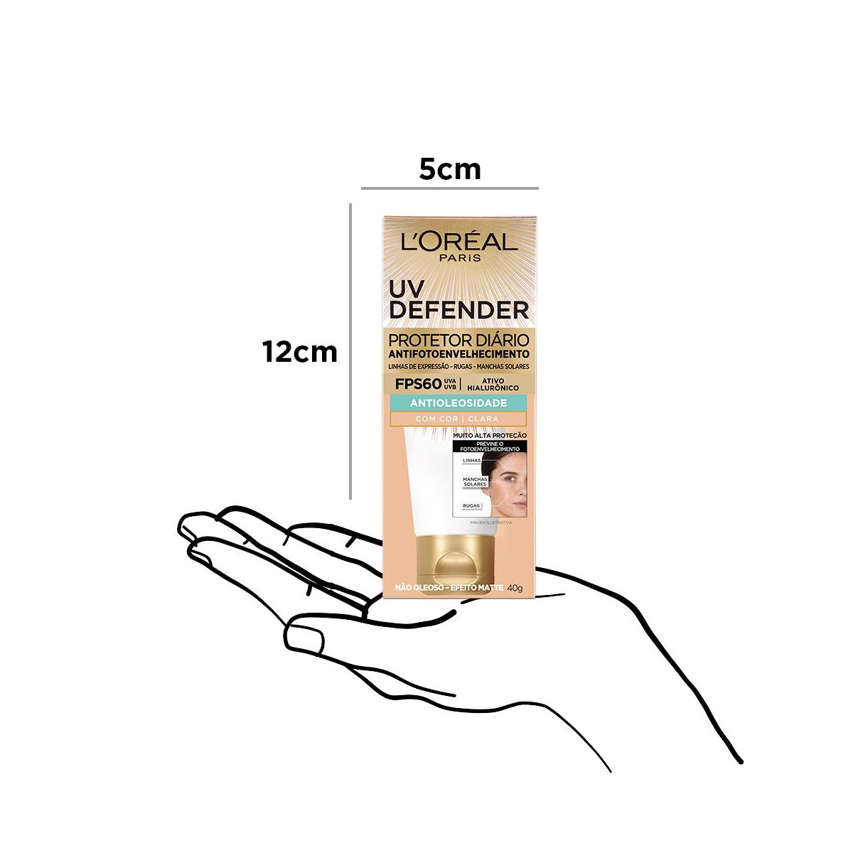 Encontraproduto.com.br - PROTETOR SOLAR LOREAL UV DEFEND CLARA FPS 60 40G
