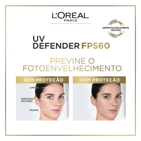 Encontraproduto.com.br - PROTETOR SOLAR LOREAL UV DEFEND HIDRATAÇÃO FPS 60 40GR
