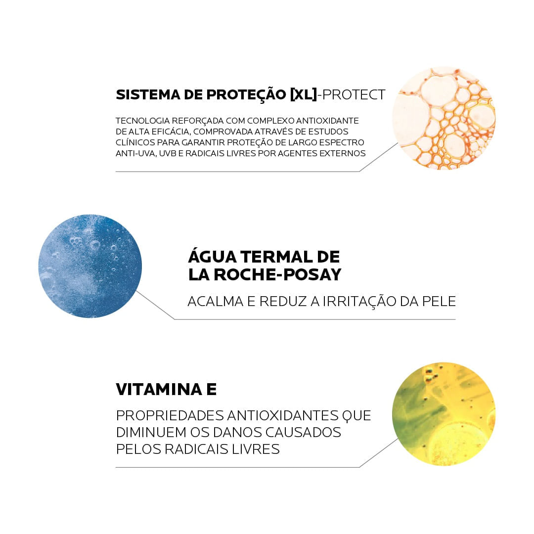 Encontraproduto.com.br - Protetor Solar Facial La Roche-Posay Anthelios XL Protect Cor Clara FPS60 Com 40g