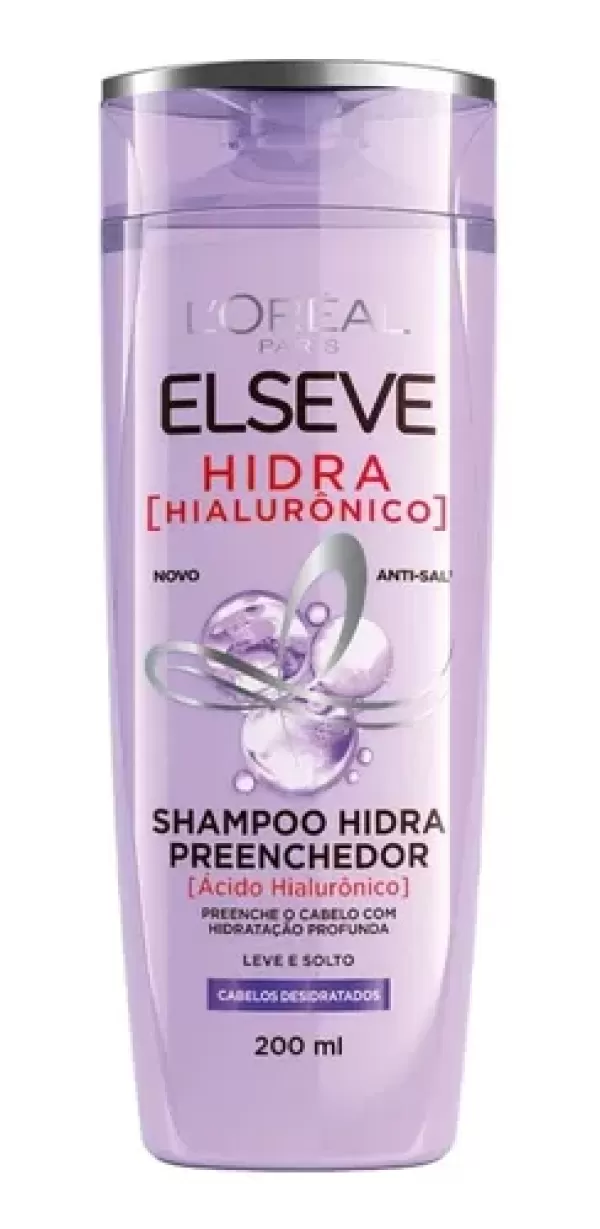 SHAMPOO ELSEVE HIDRA HIALU PREENCHEDOR 200ML