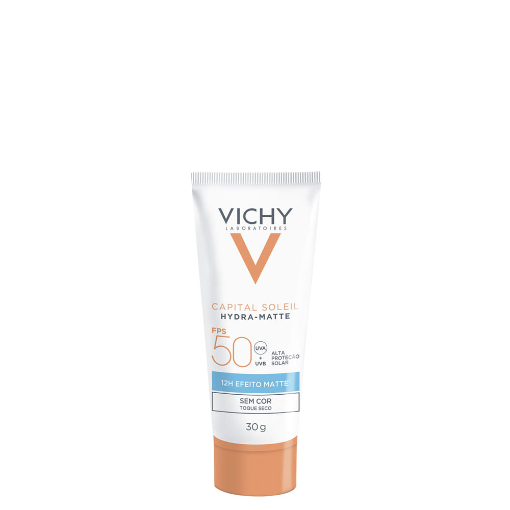 Encontraproduto.com.br - Protetor Solar Facial Vichy Capital Soleil Hydra-Matte FPS50 com 30g