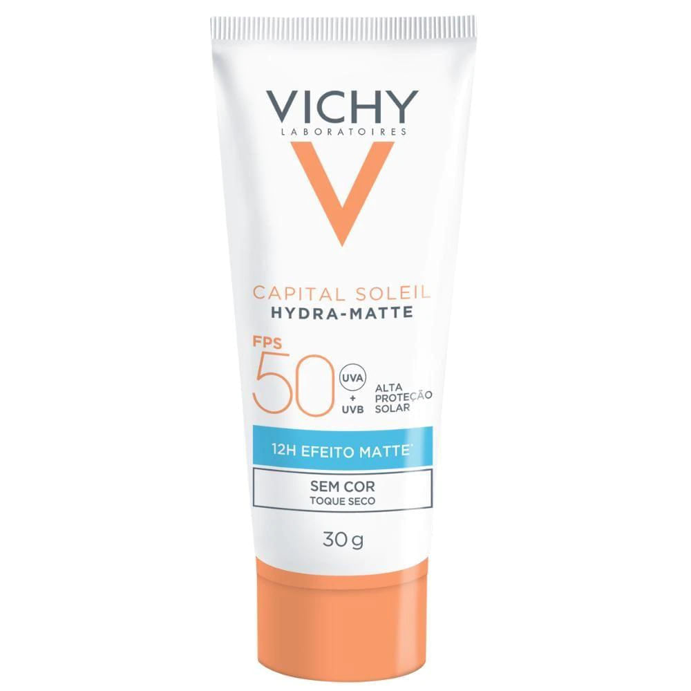 Encontraproduto.com.br - Protetor Solar Facial Vichy Capital Soleil Hydra-Matte FPS50 com 30g