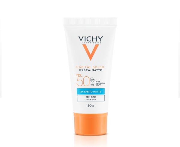 Encontraproduto.com.br - Protetor Solar Facial Vichy Capital Soleil Hydra-Matte FPS50 com 30g