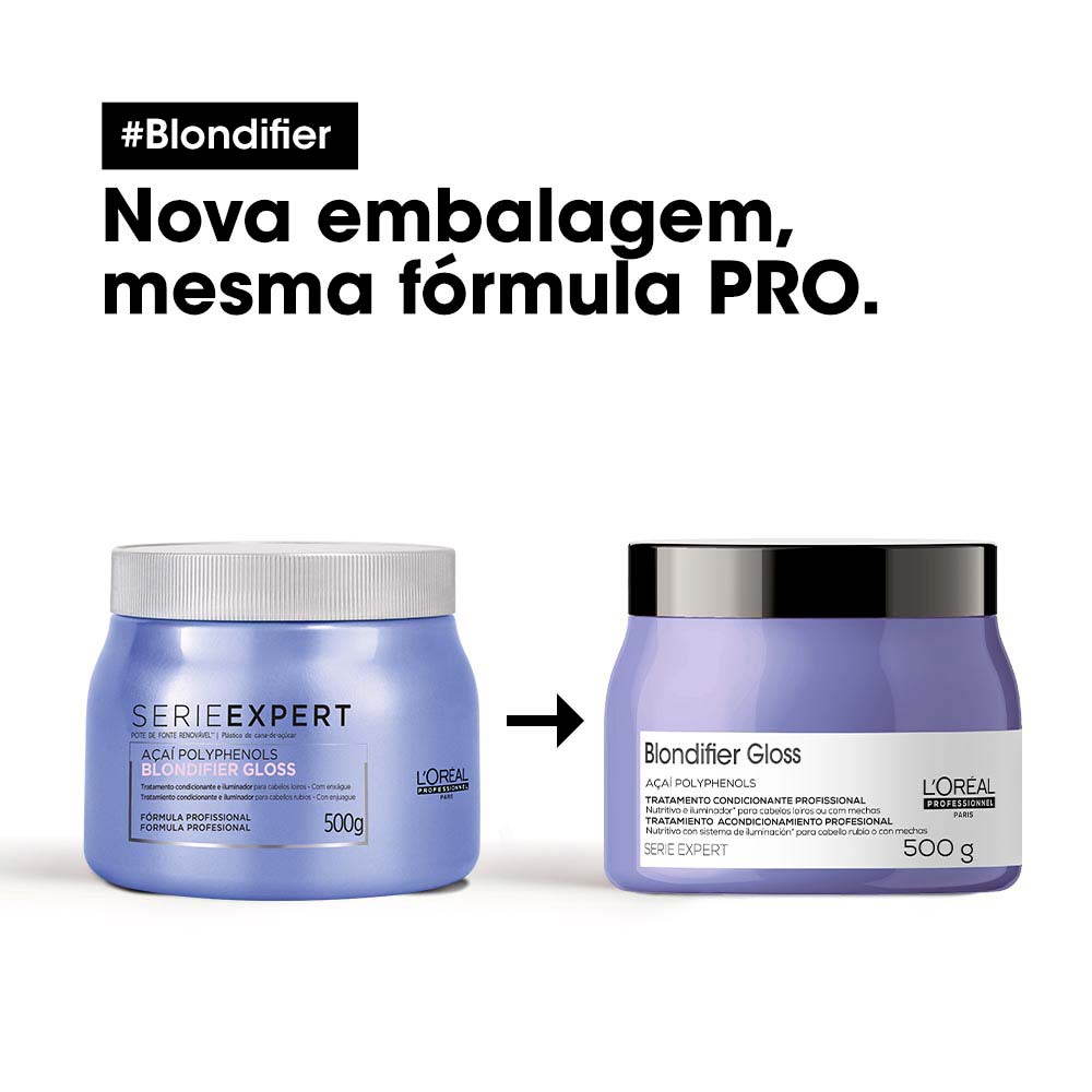 Encontraproduto.com.br - Máscara Loréal Blondifier Gloss Iluminator 500g