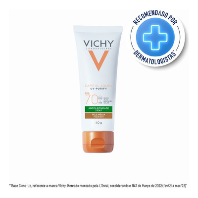 Protetor Solar Capital Vichy Soleil Purify 3 Em 1 F70 40g