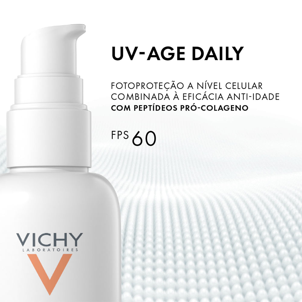 Encontraproduto.com.br - Vichy Protetor Solar Rosto FPS60 Capital Soleil UV Age Cor 5.0 40g