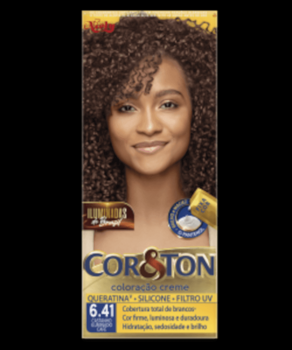Encontraproduto.com.br - Tintura Permanente Cor&Ton kit 6.41 Café