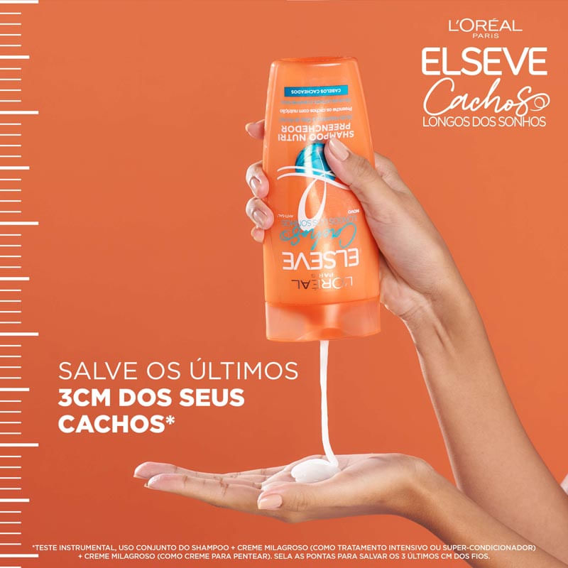 Encontraproduto.com.br - Kit Shampoo 375ml Condicionador 170ml Elseve Cachos Dos Sonhos