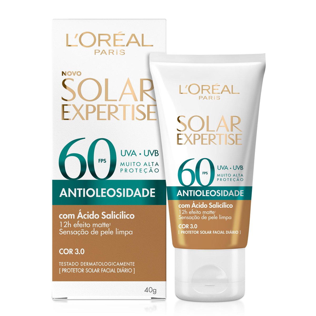 Encontraproduto.com.br - Protetor Solar Expertise FPS 60 Com Cor Média LOréal Paris